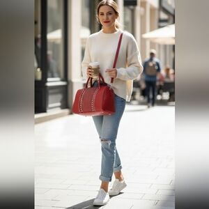 Nicole Lee USA  Brand New Studded Boston Bag